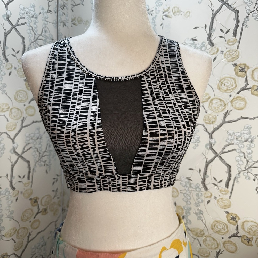 VICTORIA'S SECRET SZ Med PRINT FITNESS GYM YOGA TRAINING VICTORIA SPORTS BRA